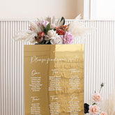 Gold Mirror Wedding Seating Chart